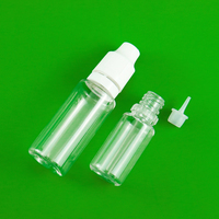 Bouteille carrée en plastique PET de 10 ml la plus vendue avec couvercle antivol à pression pour enfants, idéale pour les réactifs, les médicaments ophtalmiques et l'eau