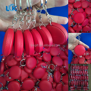 Tùy chỉnh giá rẻ ưa thích có thể thu vào sợi thủy tinh chính hãng điên da ngựa tua Keychain chu vi đầu đo băng - Product Image 5