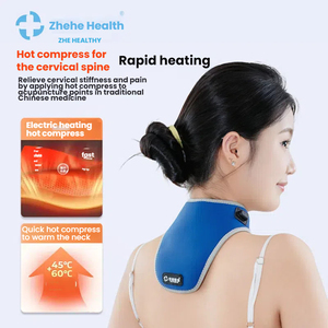 Beheiztes Graphen-Schulter <span class=keywords><strong>massage</strong></span> gerät mit warmer Kompresse, Schutz der Halswirbel säule, elektrischer Heizung, Ferninfrarot-Therapie, - Product Image 1