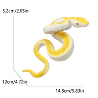 Modèles d'animaux sauvages réalistes en PVC pour l'assemblage de jouets, représentant hérisson, léopard, opossum, hibou, koala, python