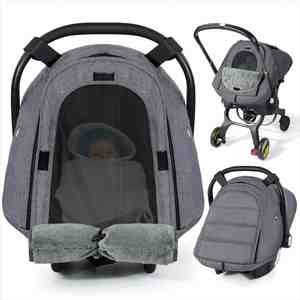 Winter <b>Car</b> Seat Cover Baby Compatible with <b>Car</b> Seats and Strollers Breathable Baby Carseat <b>Canopy</b> Baby Winter Essentials - Product Image 2