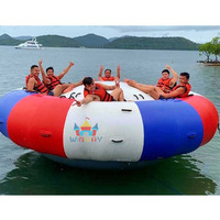 Bateau gonflable à remorquage Crazy UFO, bateau gonflable à remorquage pour sports nautiques, bateau disco rotatif volant gonflable