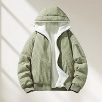 Veste d'hiver respirante à capuche, couleur unie, rétro, chaude, en duvet, personnalisable, veste en duvet pour homme, tendance, pour l'extérieur