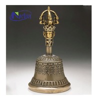 Cloche de temple de style européen moderne, produits en bronze, grande cloche en laiton suspendue pour église, à vendre
