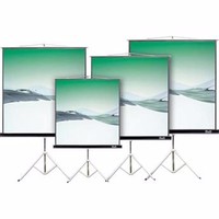 Écran de projection portable Telon Stable pour projecteur, 72, 84, 96, 100, 120 pouces, pour la maison, l'école, manuel