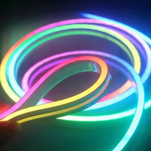 Adressierbare RGB-LED-Neonst reifen leuchte 5m WS2811 LED Soft Bend Neon Flex 24V IP67 Neons eil leuchte für den Außenbereich