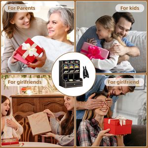 Desktop stazionario in legno nero Organizer da scrivania multifunzione da te porta penne facile montaggio con cassetto per l'home Office - Product Image 4