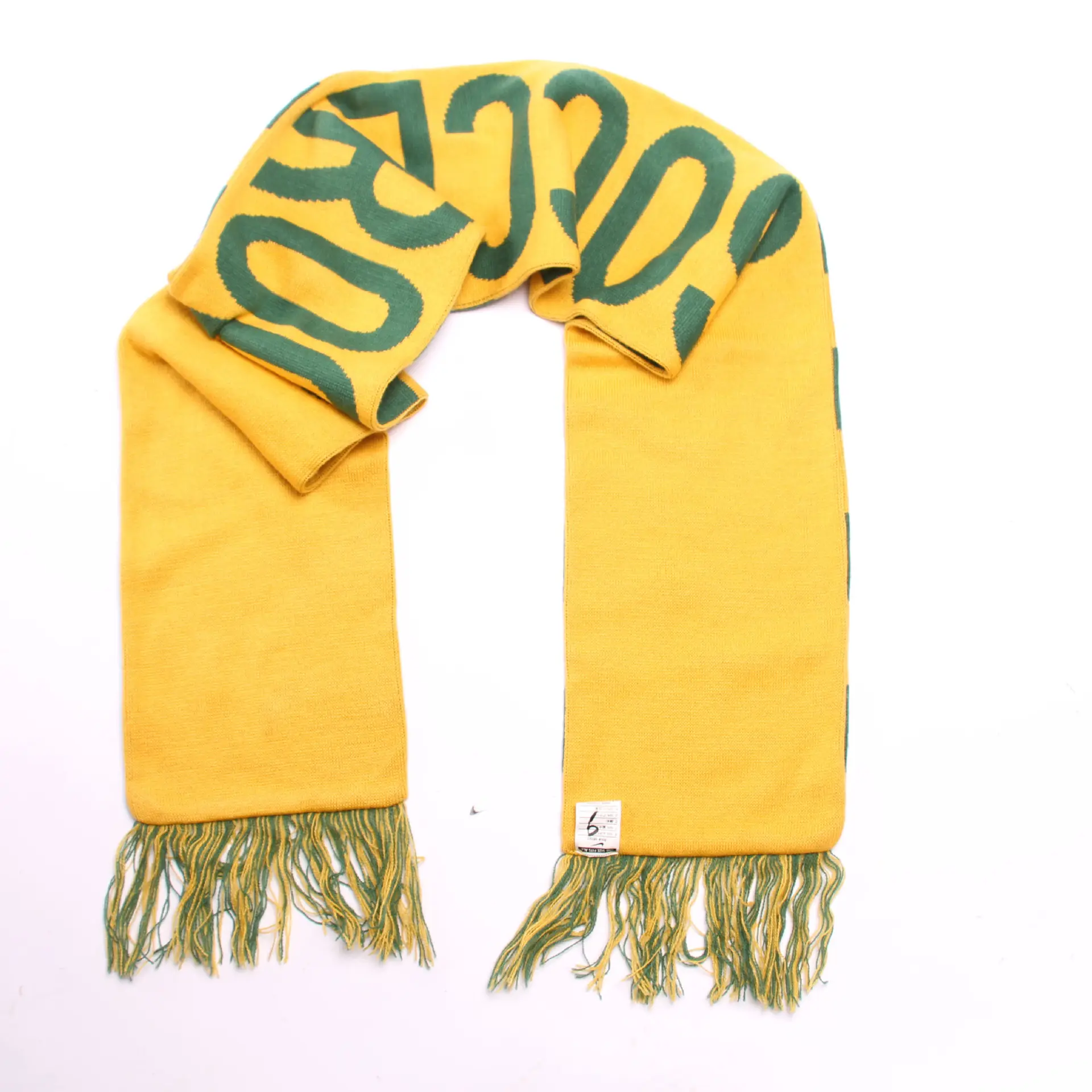 MOQ 20 pezzi tessuto Jacquard personalizzato in maglia acrilica sportiva squadra di calcio calcio tifosi tifosi tifosi sciarpa Souvenir
