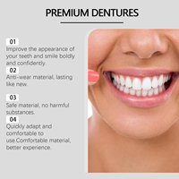 Solution de prothèse complète flexible de nouvelle génération pour la couverture de prothèse dentaire de fausses dents placage de blanchiment des dents pour un sourire confiant parfait