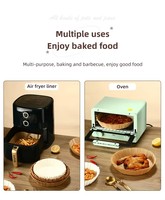 Papiers de cuisson antiadhésifs double face écologiques résistants à la chaleur pour friteuse à air, imperméables à la graisse et à l'eau, pour gâteaux et pains
