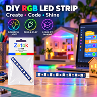 Module d'affichage LED RGB programmable Zetok LEDS01, kit de capteurs de blocs de construction pour projets de kits de démarrage STEM