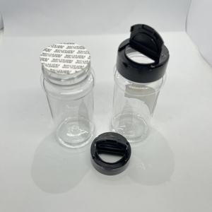Thực Phẩm An Toàn 100 <span class=keywords><strong>Ml</strong></span> Rõ Ràng Nhựa Gia Vị <span class=keywords><strong>Jar</strong></span>, Chai Nhựa Với Shaker Lật Nắp Cho Pha Trộn/Gia Vị/Gia Vị Lưu Trữ - Product Image 2