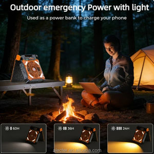 ALECTER Ventilador de Camping Solar Portátil Mejorado, Recargable, 36 Horas de Autonomía, 4 Velocidades, Temporizador de 8 Horas, 90° Ajustable, Modelo APH-F06 - Product Image 4