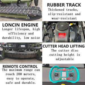 Tondeuse à gazon autotractée à essence de qualité industrielle avec télécommande, souffleuse à neige 2 en 1, châssis en acier, coupe réglable - Product Image 3