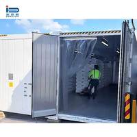 Contenedor refrigerado solar todo en uno, cámara frigorífica móvil de 20 pies, congelación de °C-35, ideal para mariscos/carne