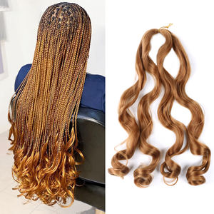 Hot Sell Loose Wave Spiral <strong>Curl</strong> Synthetic Hair Extension Pony Silky Curly Braiding Hair <strong>French</strong> <strong>Curls</strong> - Product Image 1