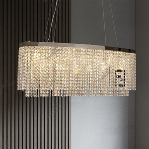 Candelabros modernos iluminación colgante metal K9 cristal candelabro de lujo para hotel en casa - Product Image 4
