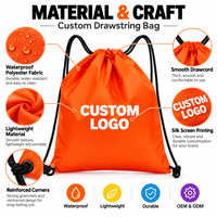 Sac à cordon personnalisé avec logo OEM, grand sac à dos à cordon, sac de sport pour le camping, l'escalade, la gym, les voyages, le basketball