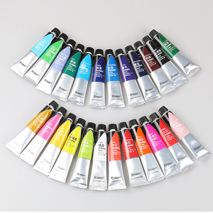 Ensemble de <span class=keywords><strong>peinture</strong></span> <span class=keywords><strong>acrylique</strong></span> professionnelle Giorgione 24 couleurs 20 ml en tube d'aluminium pour artistes <span class=keywords><strong>sur</strong></span> <span class=keywords><strong>toile</strong></span> et papier - Product Image 6