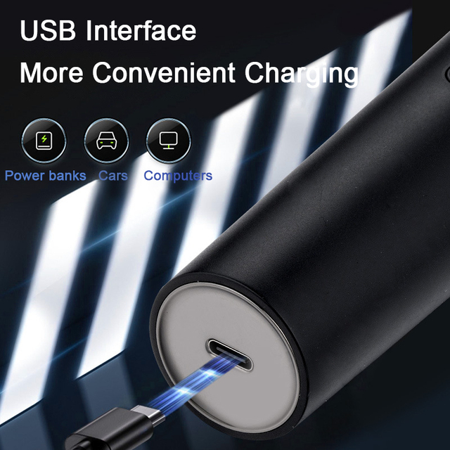Electric Rotary Shaver Triple Blade Waterproof IPX5 Men's Razor Portable USB Rechargeable Face Body 60 Min Runtime Household RV
