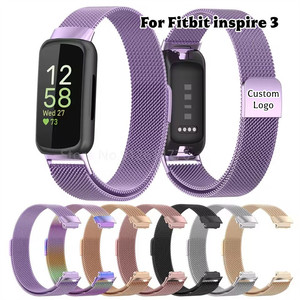 <span class=keywords><strong>Bracelet</strong></span> magnétique en métal pour <span class=keywords><strong>Fitbit</strong></span> <span class=keywords><strong>Inspire</strong></span> <span class=keywords><strong>3</strong></span>, <span class=keywords><strong>bracelet</strong></span> de montre en acier inoxydable, boucle milanaise en maille, <span class=keywords><strong>bracelet</strong></span> Correa - Product Image 1