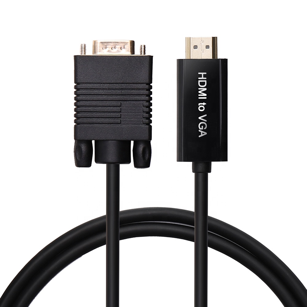 Кабель HDMI-VGA папа-папа Поддержка 3D 1080p 60 Гц 1 м 1,5 м 2 м преобразователь HDMI-VGA