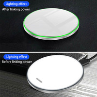 Harga grosir MOQ rendah Cina LOGO kustom pengisian telepon nirkabel Universal 15W kartu magnetik pintar bantalan Fili Senza