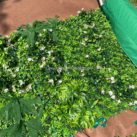 Sunwedding mur d'herbe verte en plastique buis haie fleur plante artificielle mur d'herbe verte pour jardin vertical décoration de la maison