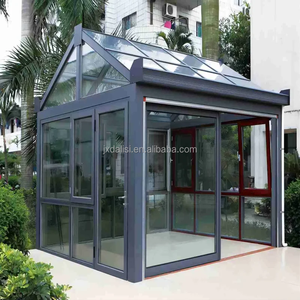 Solárium Moderno de Aluminio y Vidrio AAG con Techo de Vidrio Templado para Uso en Exteriores de Villas - Product Image 1