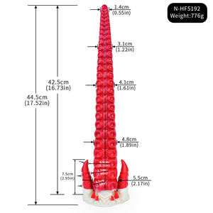 NNSX 17.52 inç canavar süper uzun Tentacle yapay penis vantuz Anal Plug yumuşak silikon yapay penis adam kadın yetişkin seks oyuncakları toptan - Product Image 3