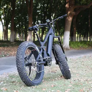 Leili full suspension 1000w mid drive electric mountain bike made in china