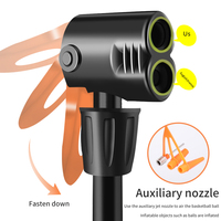 Portable Bicycle Hand Pump MTB Schrader Presta Valve Aluminum Bike Pump with Pressure Gauge