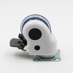 Rueda Giratoria para Cama de Hospital VIMA, 3 Pulgadas, PVC Azul, con Bloqueo, Rueda para Carro Médico con Freno - Product Image 2