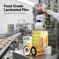 Film d'emballage laminé de qualité alimentaire en rouleau BOPP CPP haute barrière, résistant à l'humidité, pour emballage alimentaire en gros, OEM, usine