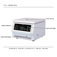 Centrifugeuse de table à faible vitesse et faible bruit 4000 tr/min 2680xg 10 ml x 12 tubes avec panneau numérique pour usage en laboratoire