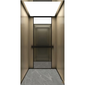 Ascensor de Pasajeros Moderno de Acero Inoxidable sin Engranajes, Resistente al Fuego, para <span class=keywords><strong>Turismo</strong></span>, Villas y Uso Doméstico, Larga Vida Útil, 1 Año de Garantía - Product Image 1