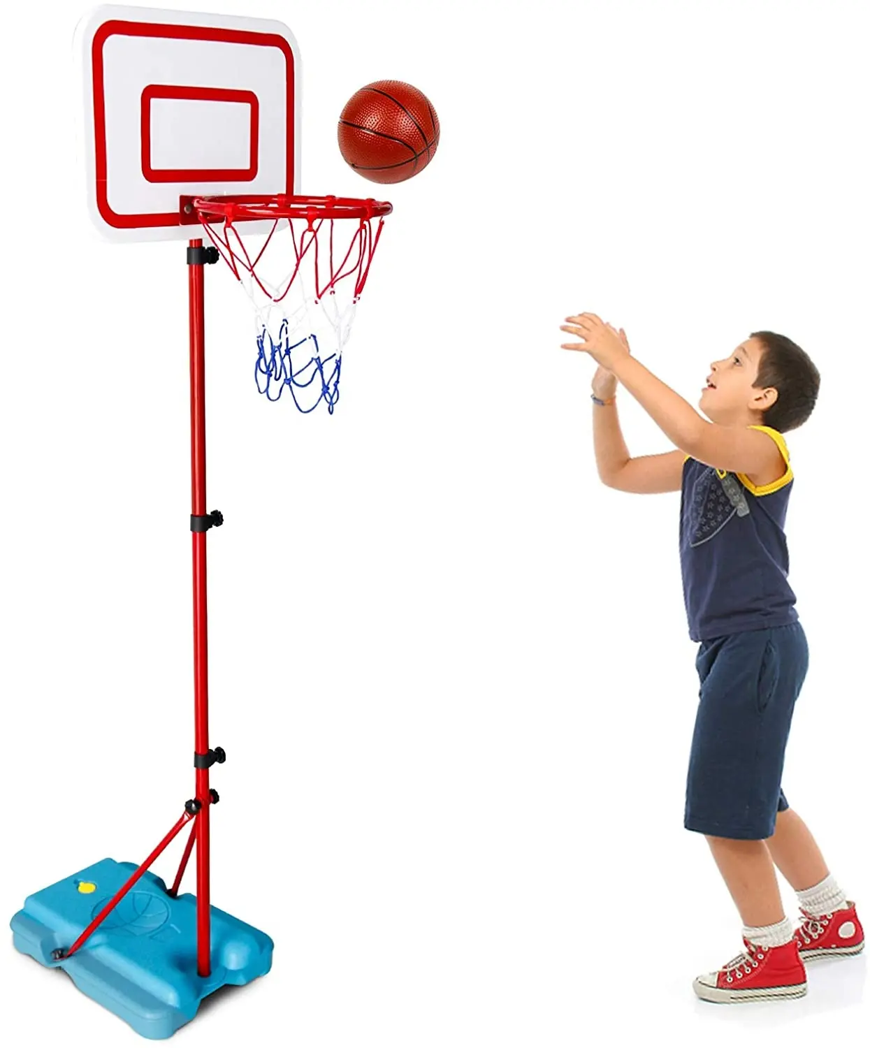 حار المبيعات كرة سلة للأطفال اللعب متعة لعبة رياضية لعب قابل للتعديل حامل كرة السلة المحمول هوب الاطفال لعبة رياضية للأطفال