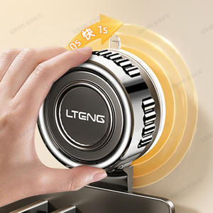 Support mural moderne pour sèche-cheveux à ventouse Blue Vine, 3-3,9 pouces, gain de place, organisateur mural simple - Product Image 1