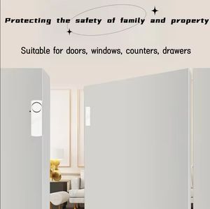 Sistema de alarma de seguridad para el hogar fácil de instalar, sensores magnéticos inalámbricos para puertas y ventanas, Material ABS a la venta - Product Image 4