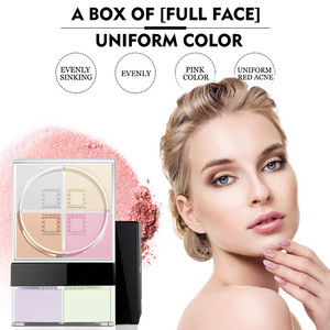 Fácil maquillaje cara Fundación corrector resaltador polvo suelto ajuste con mate y efecto de resplandor - Product Image 4
