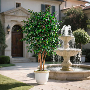 Decoración <span class=keywords><strong>interior</strong></span> suave de estilo nórdico, árboles grandes y plantas en maceta, simulación de plástico de suelo a suelo, Planta artificial verde - Product Image 6