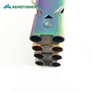 Peluit darurat tabung ganda baja tahan karat, peluit bertahan hidup untuk mendaki luar ruangan berkemah berburu memancing berperahu - Product Image 6