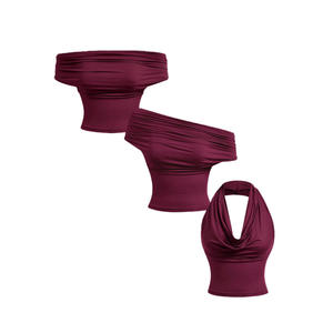 Top da Donna 2026 Primavera Estate Nuovi Top Sexy Monocolore Senza <span class=keywords><strong>Spalline</strong></span> e Senza Schienale per Donna, 1 Top 3 Modi di Indossare - Product Image 5