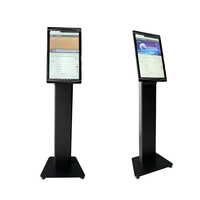Layar sentuh 21.5 "24 inci Self-Service kios Android/versi Win lift/Wayfinding/Pendidikan dinding berdiri Lantai