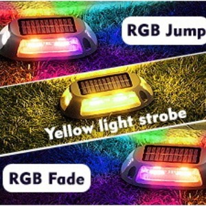 Luces Solares para Terraza Hua Enxing, 7 Colores Cambiantes RGB, Luces para Caminos de Jardín, Escaleras, Piscinas - Product Image 4