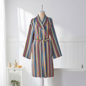 Peignoir unisexe 100% coton Best Seller Séchage rapide Vêtement de nuit d'été Tissu tissé respirant Léger Toute l'année ODM Fabriqué en Turquie - Product Image 1