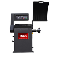 Machine d'équilibrage de roues TONCTOOLS homologuée CE, 250 W, poids de roue maximal de 60 kg, laser infrarouge pour atelier de réparation automobile, garage