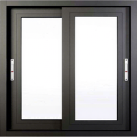 Modernes Elegantes Glasfenster mit Aluminiumlegierungsrahmen Thermisch Getrenntes Horizontales Schiebedesign für Heim- und Hotelnutzung im Wohnzimmer