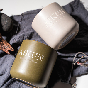 AIKUN Emballage personnalisé pour bougies parfumées, nouveau design, bougies en cire de soja décorées en céramique, bougies aromatiques en céramique pour cadeau de mariage - Product Image 3
