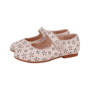 Scarpe in pelle per bambini piccoli per ragazze scarpe eleganti per bambini cinturino con bottoni Perforation Flats Sweet Princess Mary Jane Shoes - Product Image 6